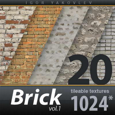 Brick Wall Textures 1024x1024 vol.1